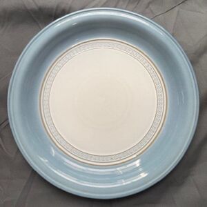 Vintage Retired Denby Stoneware England Castille Blue 10.75" Dinner Plate